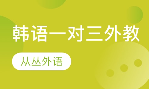 韩语一对三（外教）