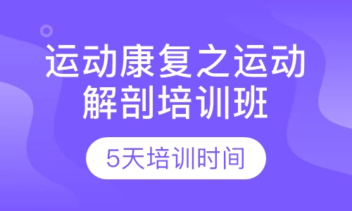 运动康复之运动解剖培训班