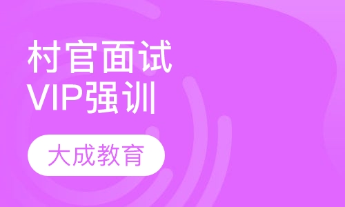 村官VIP个性强训面试