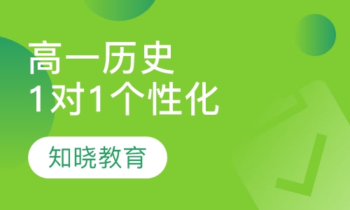 高中一年级历史 1对1个性化辅导