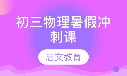 初三物理暑假冲刺课