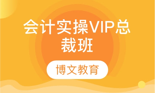 会计实操VIP总裁班