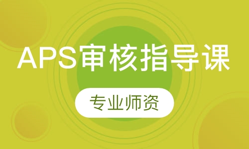 APS审核指导课