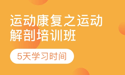 运动康复之运动解剖培训班