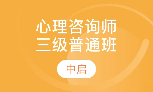 心理咨询师三级普通师资班