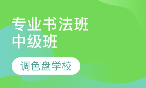 专业书法班中级班