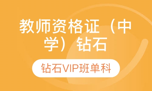 教师资格证（中学）钻石VIP班单科