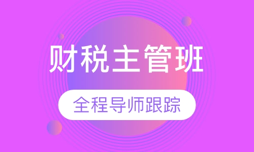 财税主管班