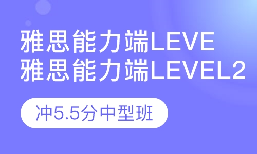 雅思能力端Level2冲5.5分中型班