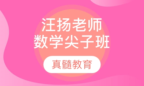 汪扬老师培养数学尖子实验班
