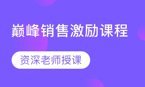 巅峰销售激励课程