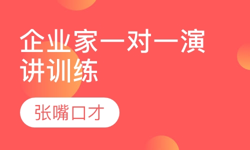 企业家一对一演讲训练