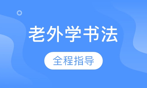 外国人学书法