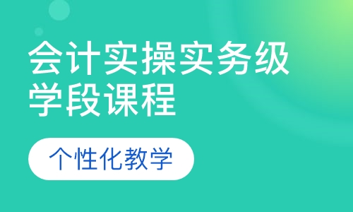 会计实操实务级学段课程