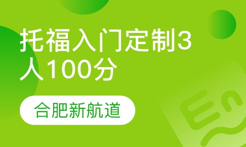 托福入门定制3人100分班