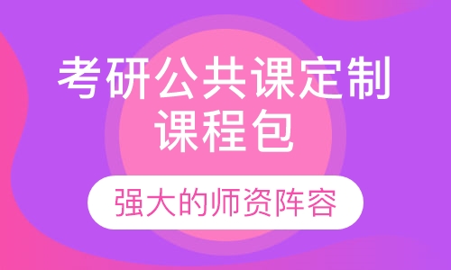 考研公共课定制课程包
