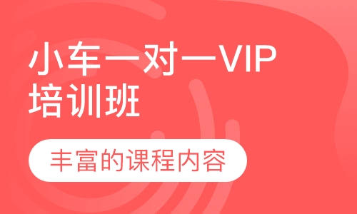 小车一对一VIP培训班