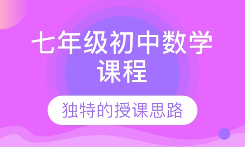 七年级初中数学课程