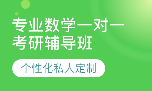 直播课专业数学学一对一考研辅导班