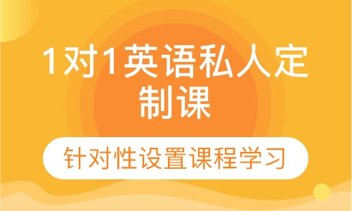 1对1英语私人定制课