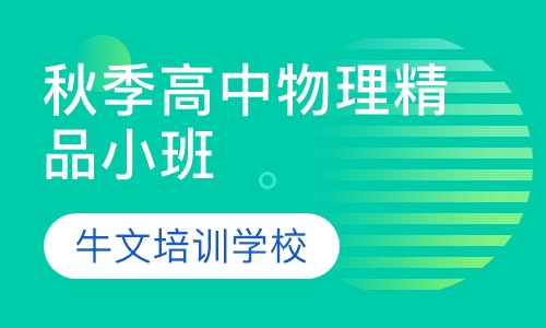 秋季高中物理精品小班
