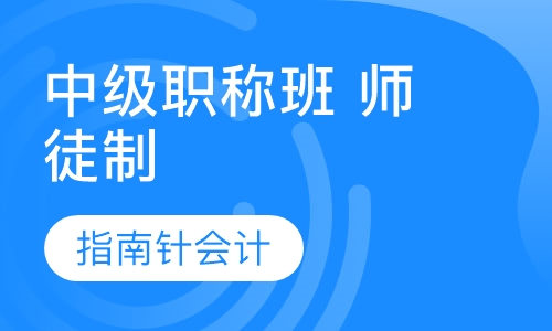 中级职称班 师徒制陪伴教学
