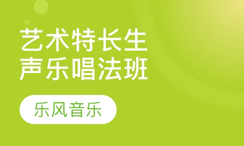 艺术特长生声乐（民族、流行唱法）