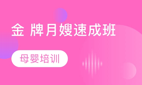金 牌月嫂速成班