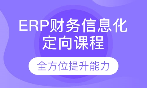ERP财务信息化定向课程