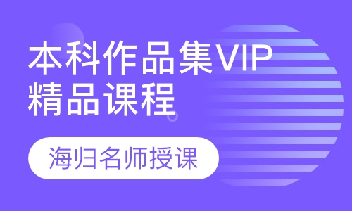 本科作品集VIP精品课程