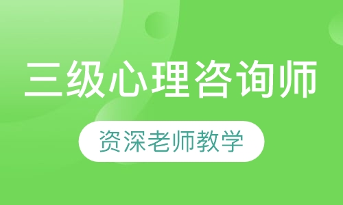 三级心理咨询师