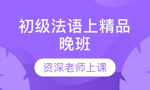 初级法语上精品晚班