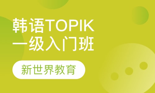 韩语TOPIK中级取证班