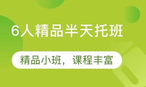 6人精品半天托班
