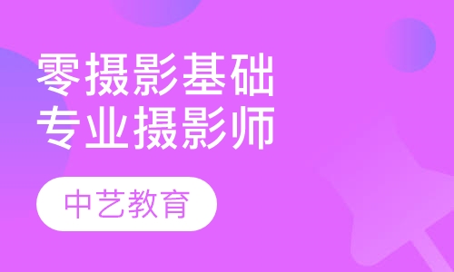 零摄影基础，以专业摄影师为就业目标者