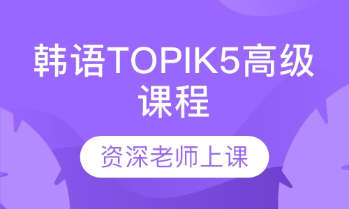 韩语TOPIK5高级课程