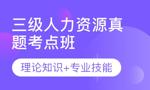 三级人力资源真题考点班