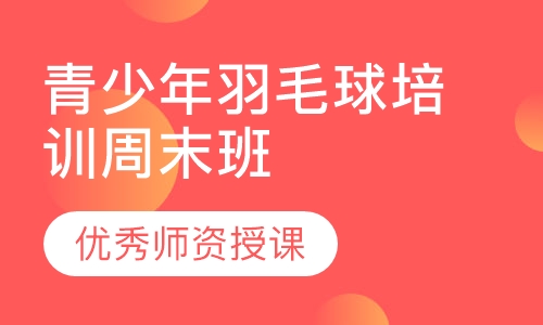 青少年羽毛球培训周末班