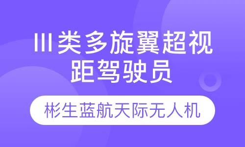 Ⅲ类多旋翼超视距驾驶员
