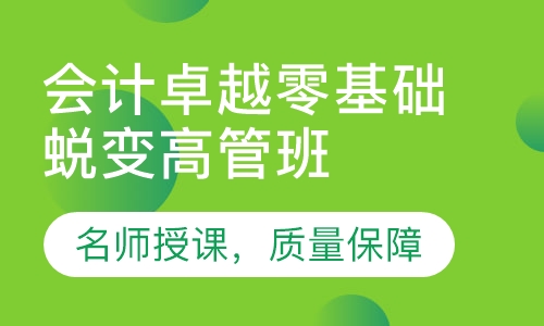 录播课+直播课会计卓越零基础蜕变高管班