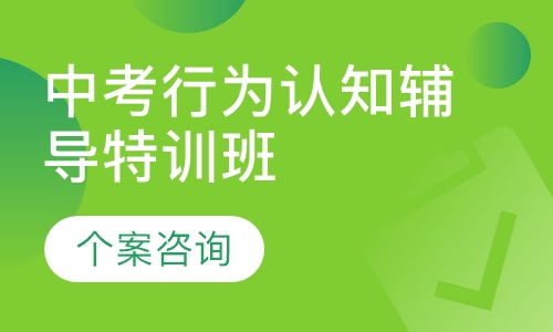 中考行为认知辅导特训班
