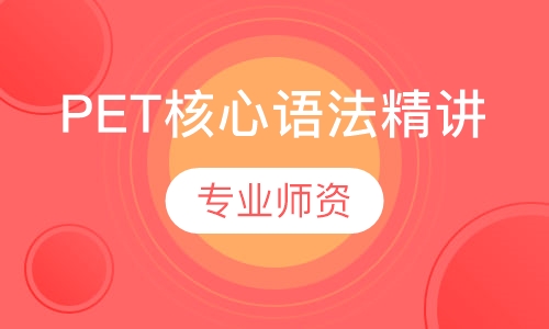 PET核心语法精讲