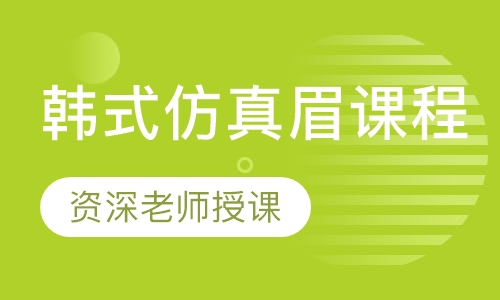 韩式仿真眉课程