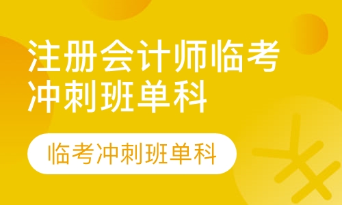 注册会计师临考冲刺班单科