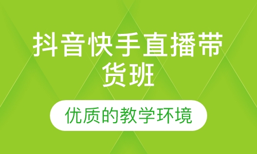 抖音快手直播带货班