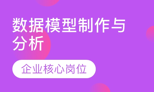 数据模型制作与分析★企业核心岗位★