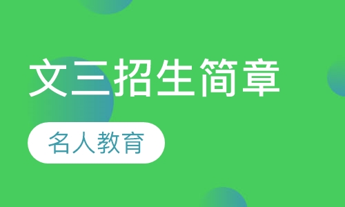 文三招生简章