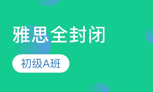 雅思全封闭能力英语初级A班(3-6人)