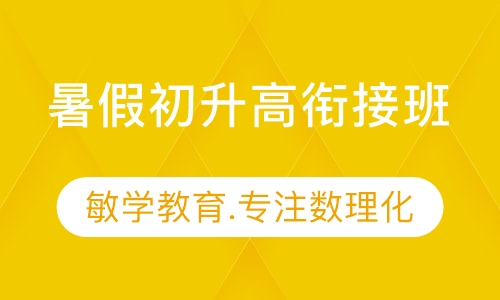 暑假初升高衔接班