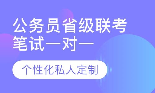 直播课公务员省级联考笔试一对一辅导班